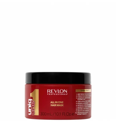 Acheter 🤩 Masque Tout-En-Un Uniq One Revlon 300ml ❤️ 1 Acheter 🤩 Masque Tout-En-Un Uniq One Revlon 300ml ❤️